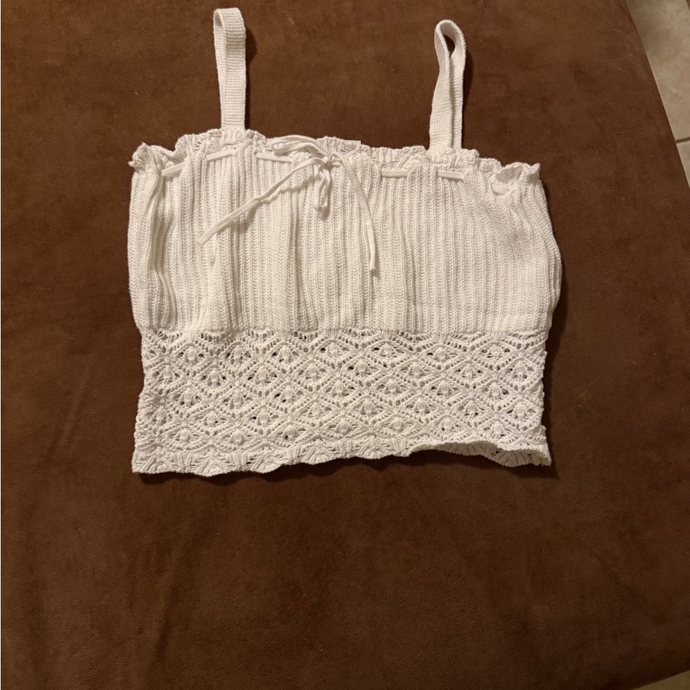 Wild Fable White Lace Camisole Top